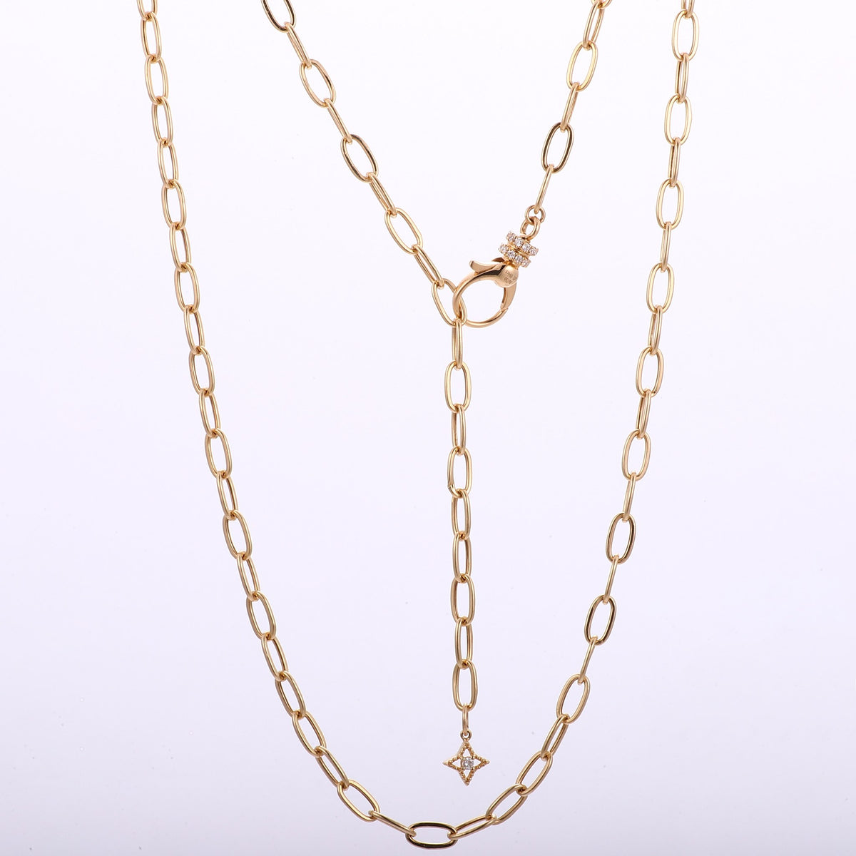 Colier Étoile Lariat din aur galben 18K
