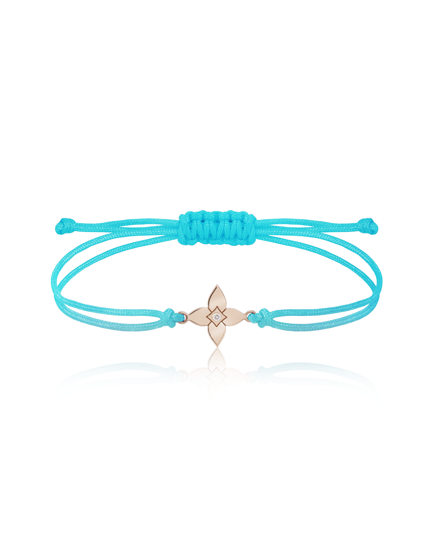 Brățară șnur Heritage Bloom Kids Aur 14K cu 1 diamant 0.1ct