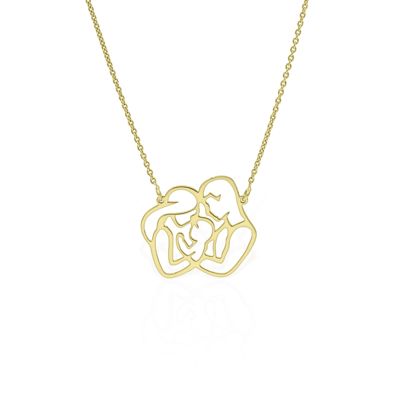 COLIER DIN AUR FAMILIA ÎMPREUNĂ