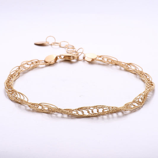 Brățară Tressé din aur galben 18K