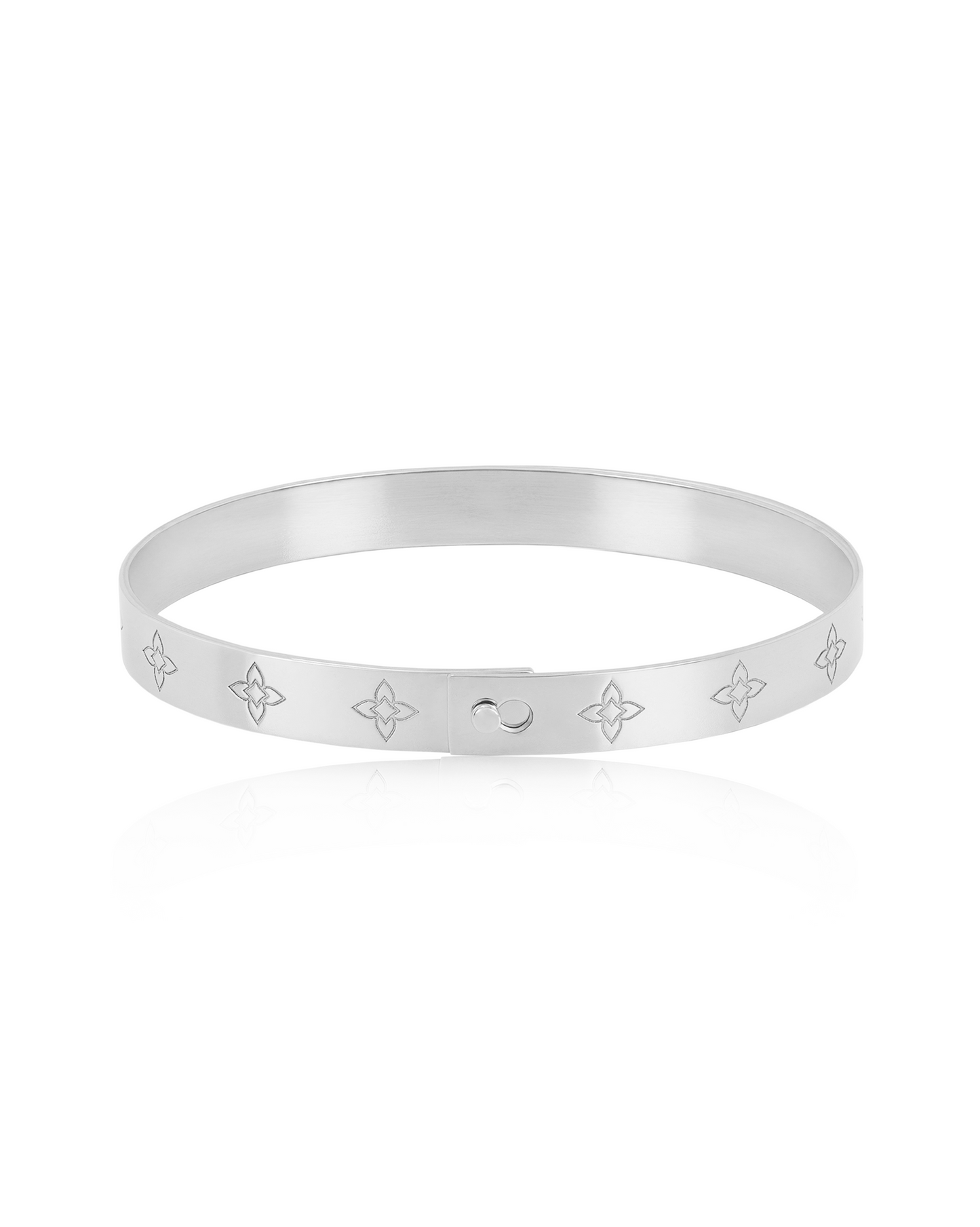 Brățară fixă Heritage Bloom Aur Alb 14K