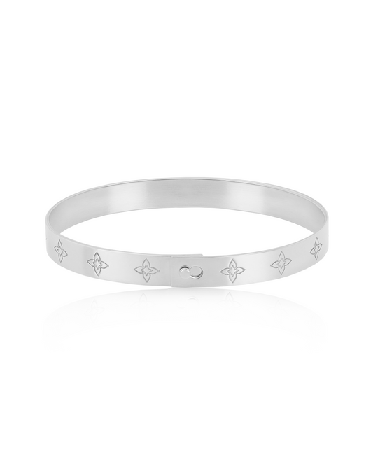 Brățară fixă Heritage Bloom Aur Alb 14K