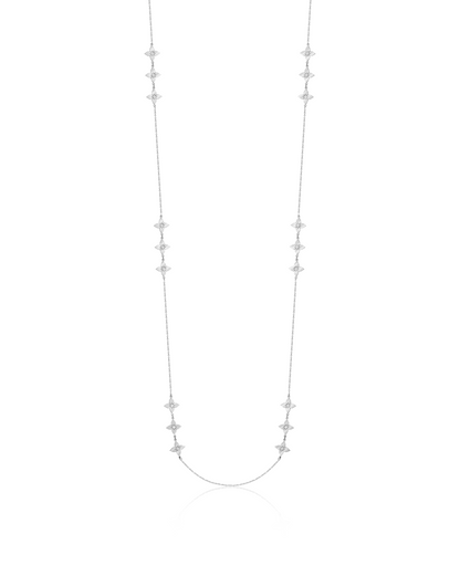 Colier Heritage Bloom 18 Diamonds Aur Alb cu diamante - 0.18ct