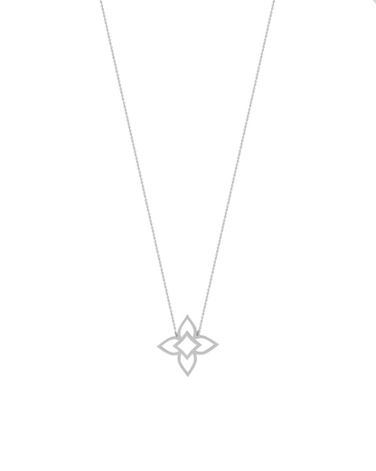 Colier Heritage Bloom Single Aur Alb