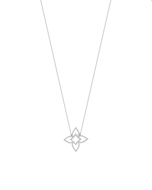 Colier Heritage Bloom Single Aur Alb