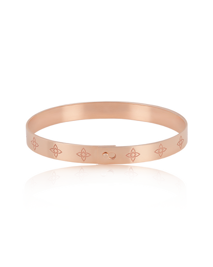 Brățară fixă Heritage Bloom Aur Roz 14K