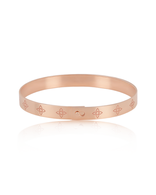 Brățară fixă Heritage Bloom Aur Roz 14K