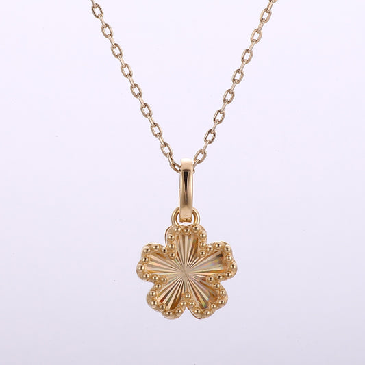 Pandantiv Fleur Rayonnante din aur galben 18K