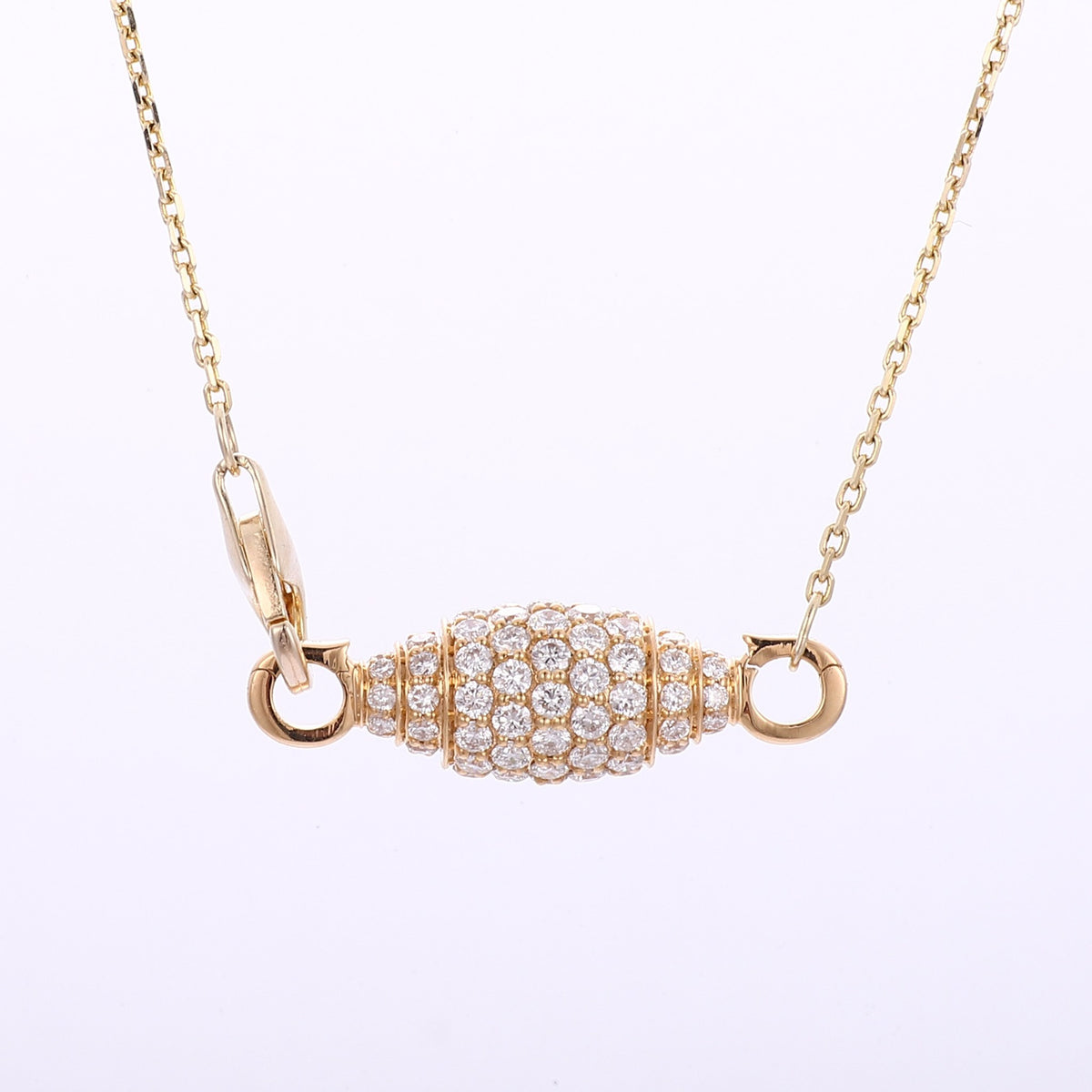 Pandantiv Barillet Pavé din aur galben 18K