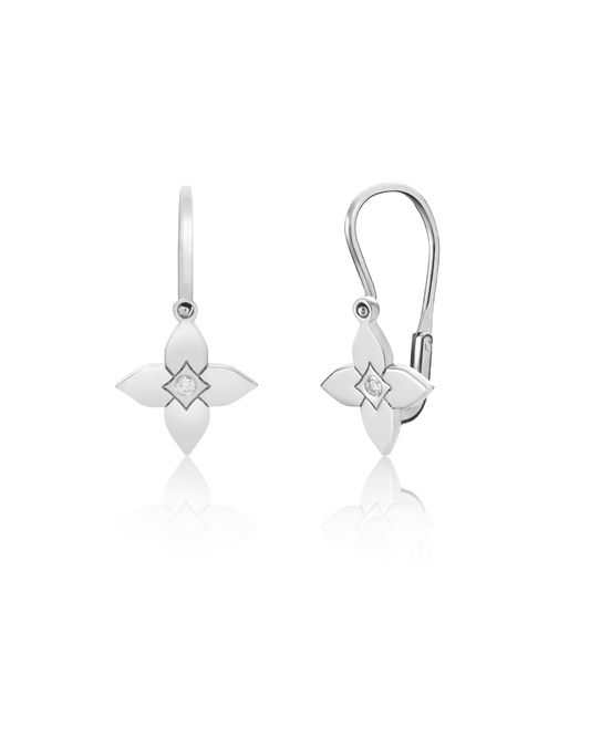 Cercei Heritage Bloom Kids cu diamant 0.02ct