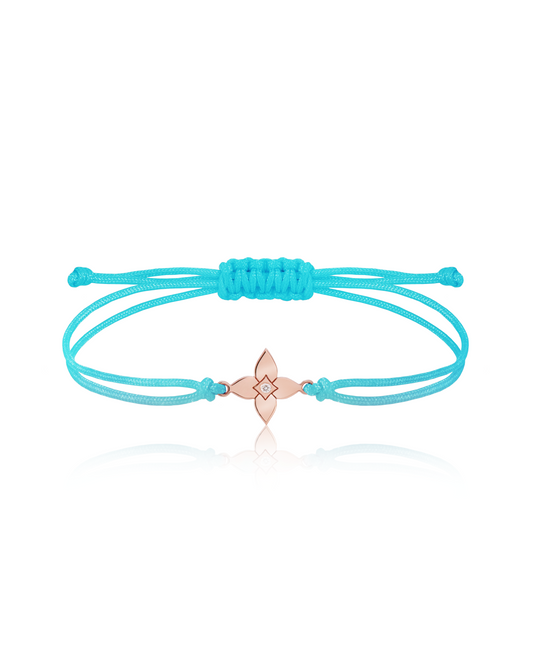 Brățară șnur Heritage Bloom Kids Aur 14K cu 1 diamant 0.1ct