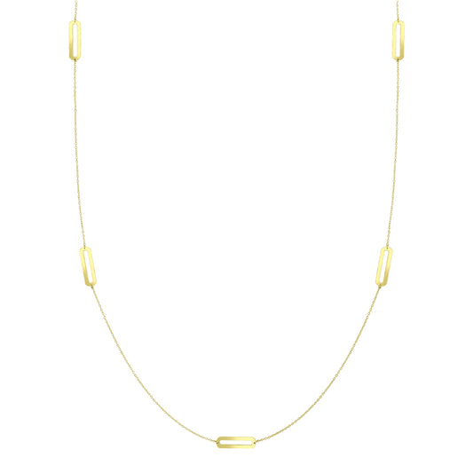 COLIER DIN AUR MINIMALIST CU FORME GEOMETRICE