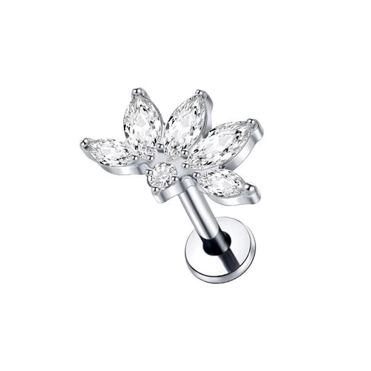 Piercing Trio · Aur 14K cu Zirconiu – Realizat la Comandă