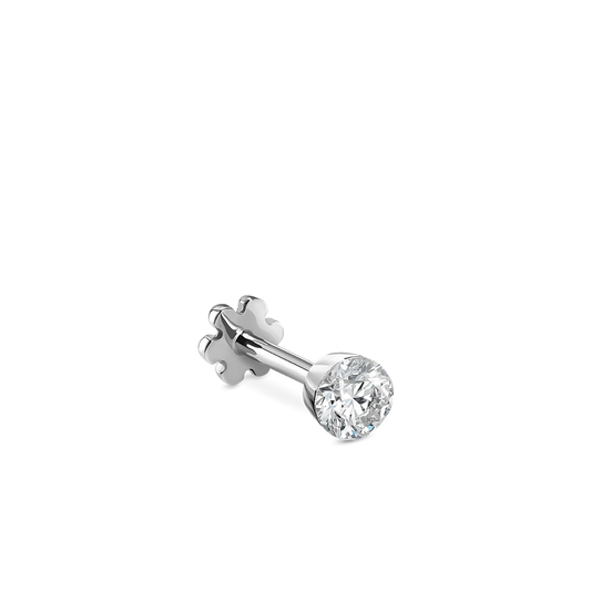 Piercing Solitaire · Aur 14K cu Zirconiu – Realizat la Comandă