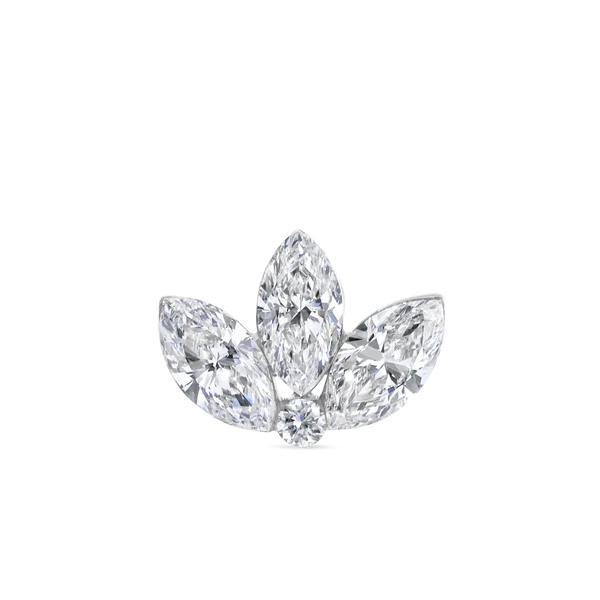 Piercing Crown · Aur 14K cu Zirconiu – Realizat la Comandă