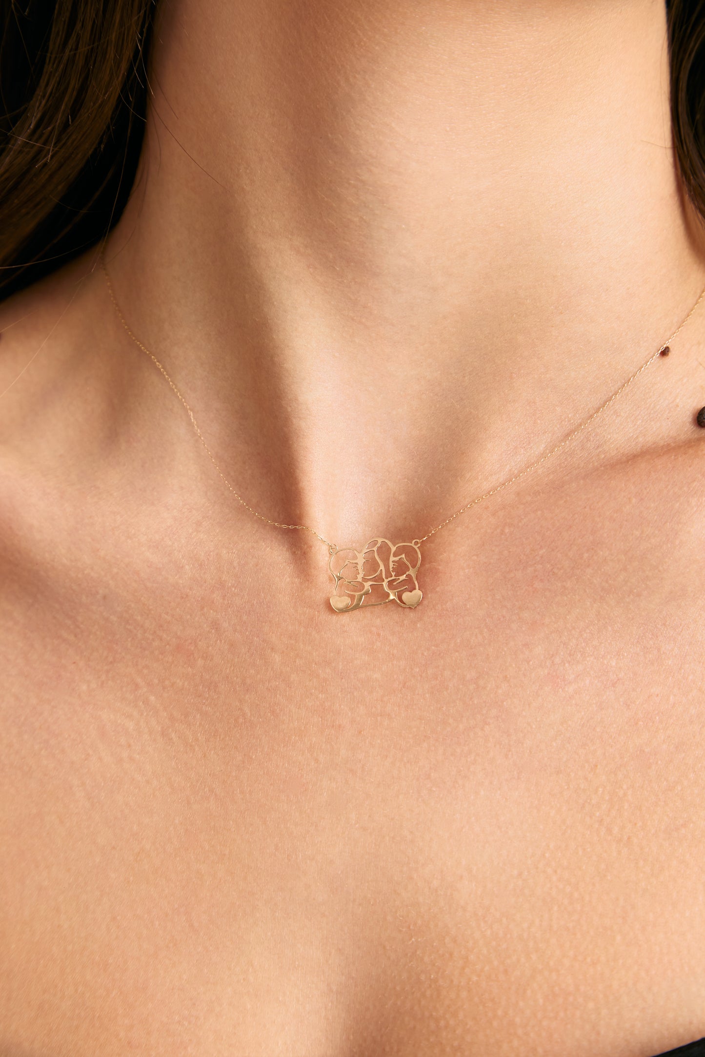Colier Mom&Kids din aur 14K