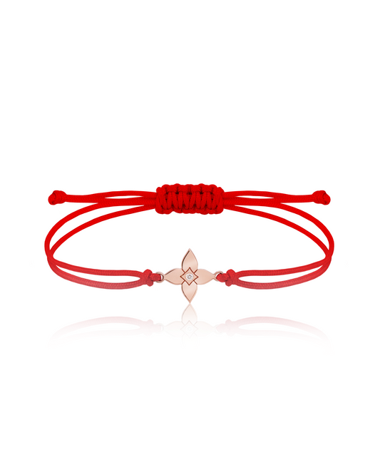 Brățară șnur Heritage Bloom Kids Aur 14K cu 1 diamant 0.1ct