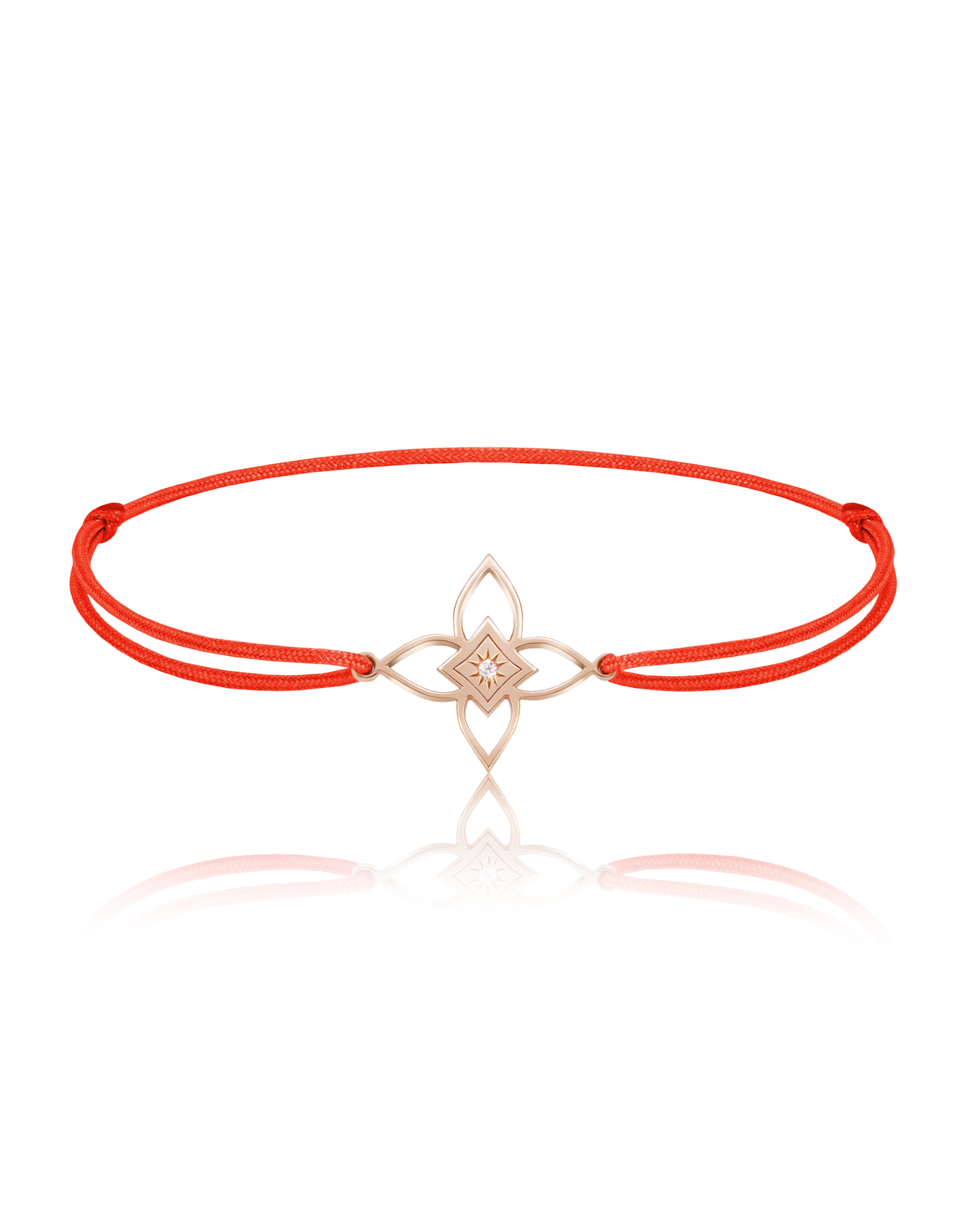 Brățară șnur Heritage Bloom Aur 14K cu 1 diamant 0.1ct