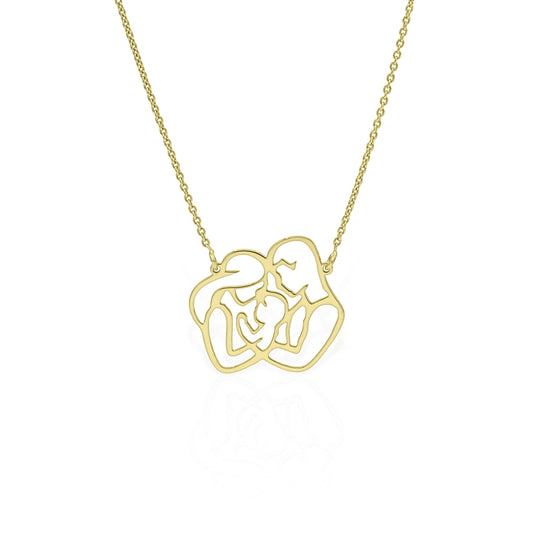 COLIER DIN AUR FAMILIA ÎMPREUNĂ